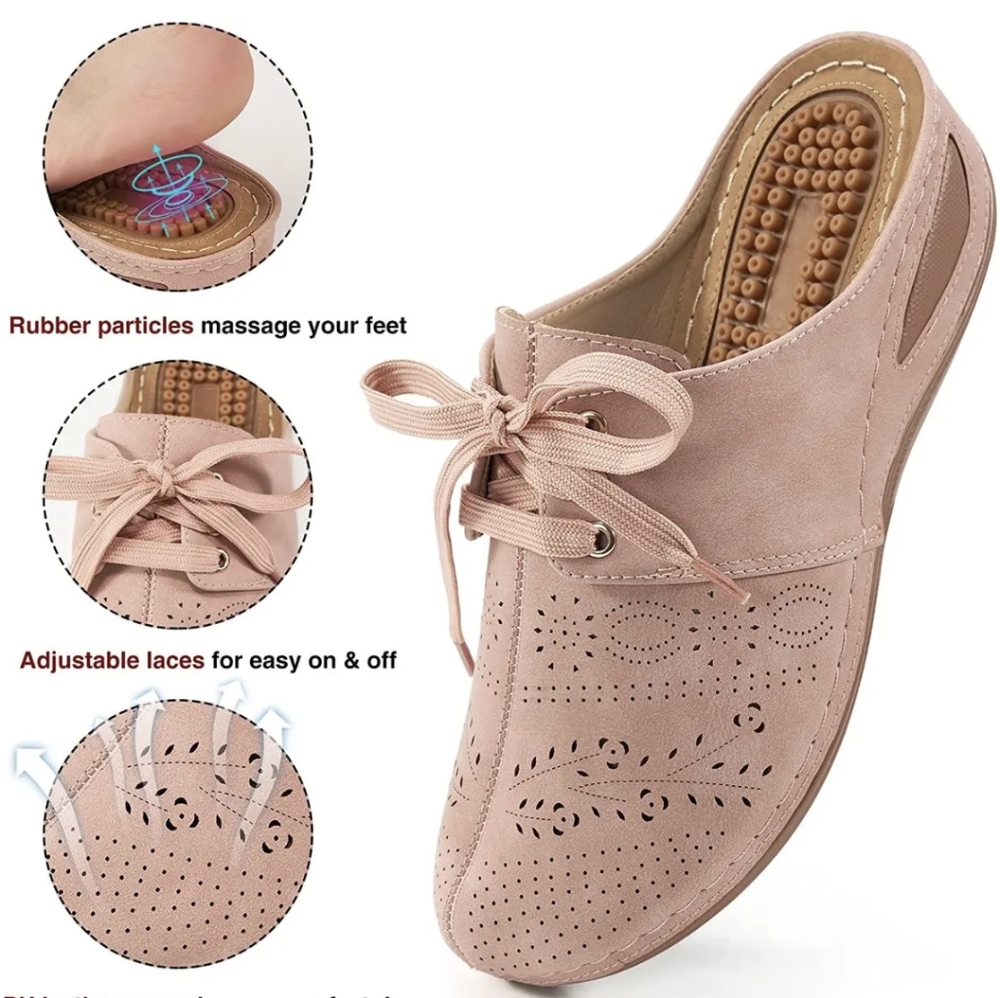 Ecetana Mules for Women Slip on Clogs Shoes with Arch Support Casual Summer - Picture 11 of 13